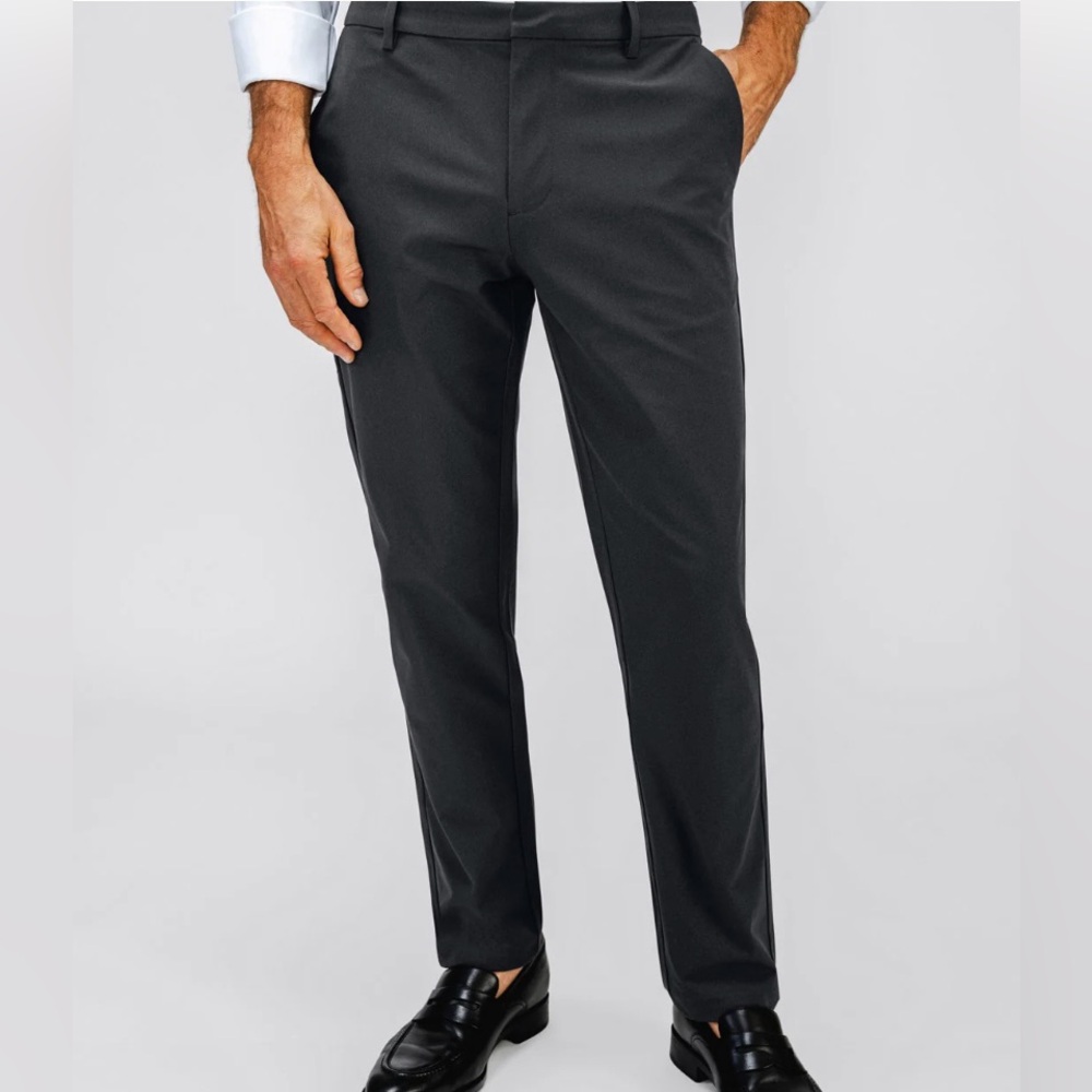 Ministry of Supply Men's Elegant Black Dress Pants